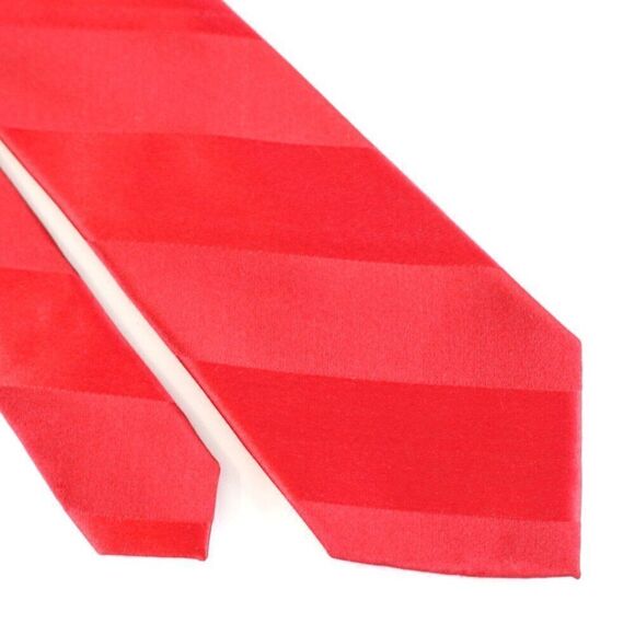 Stafford‎ Red Striped Woven Striped Silk Tie - Picture 1 of 6